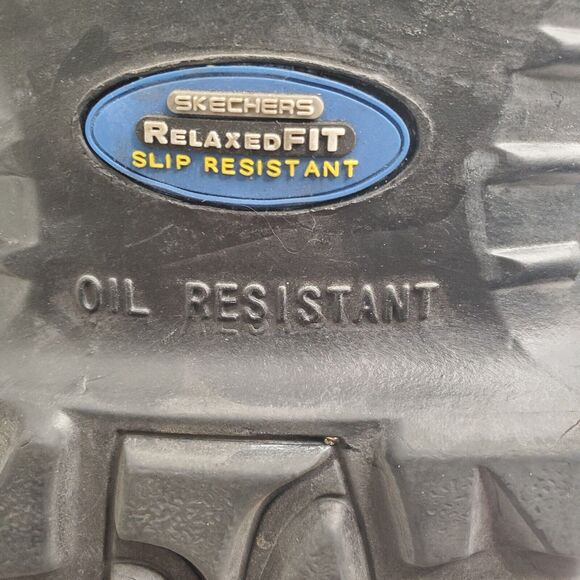 Skechers Mens Work Boot Steel Toe Black Size 7.5 Wide Slip & Oil Resistant 7.5W - Picture 10 of 13